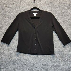 Brooks Brothers Full Button Sweater Cardigan Womens Medium Shirt Made in USA